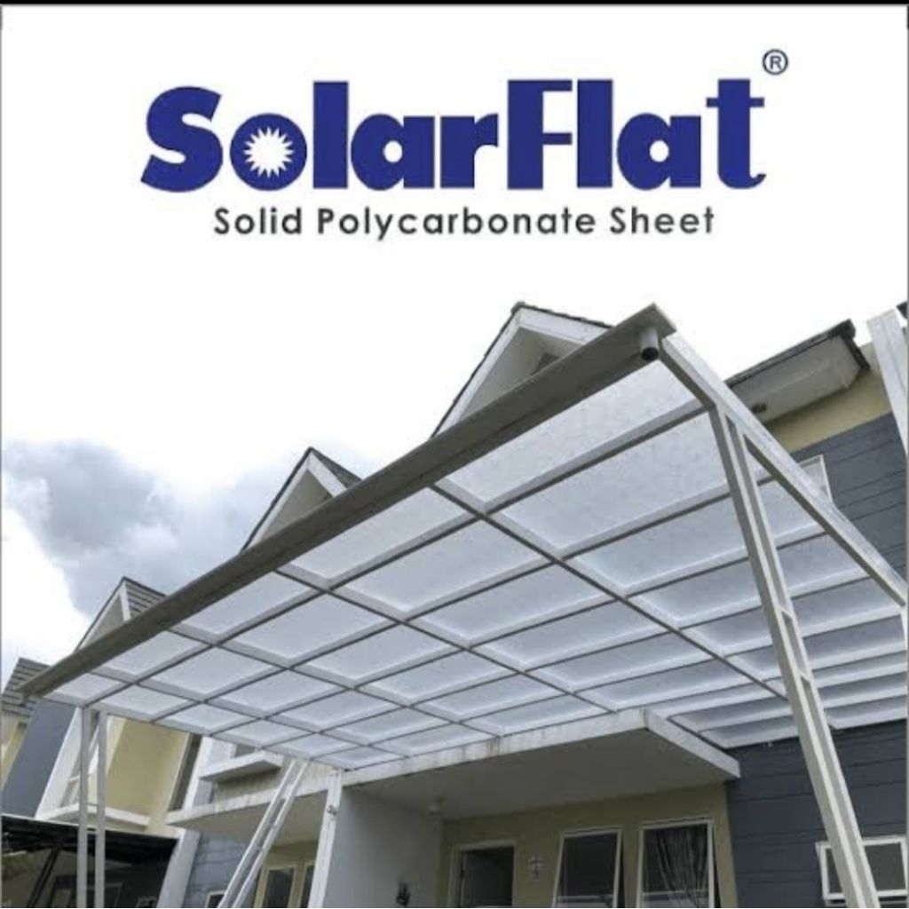 Kanopi solarflat terpasang