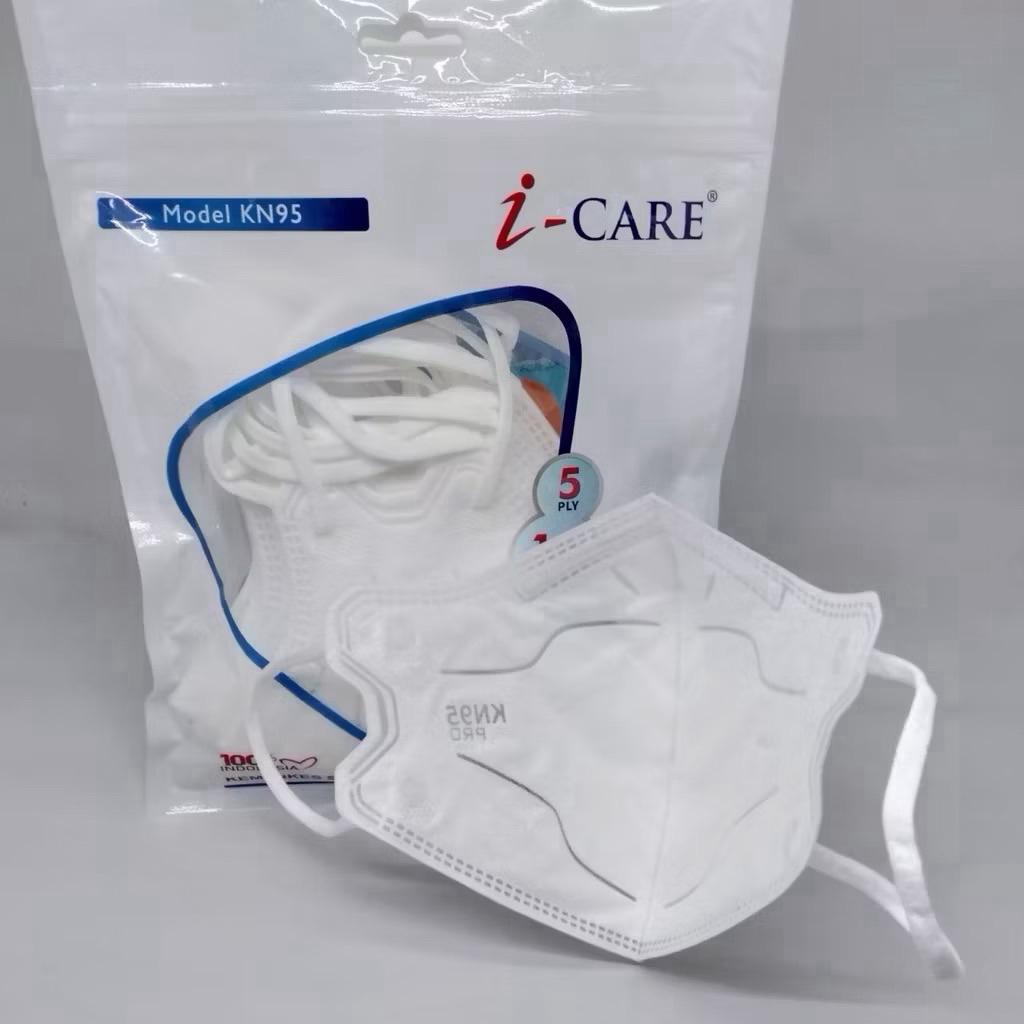 Masker KN95 PUTIH HEADLOOP Masker KN95 HIJAB (10pcs)