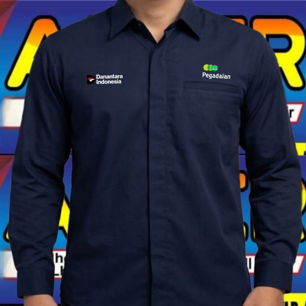 ready stok danantara kemeja pegadaian baju pegadaian seragam pegadaian Pdh pegadaian kemeja kerja pe