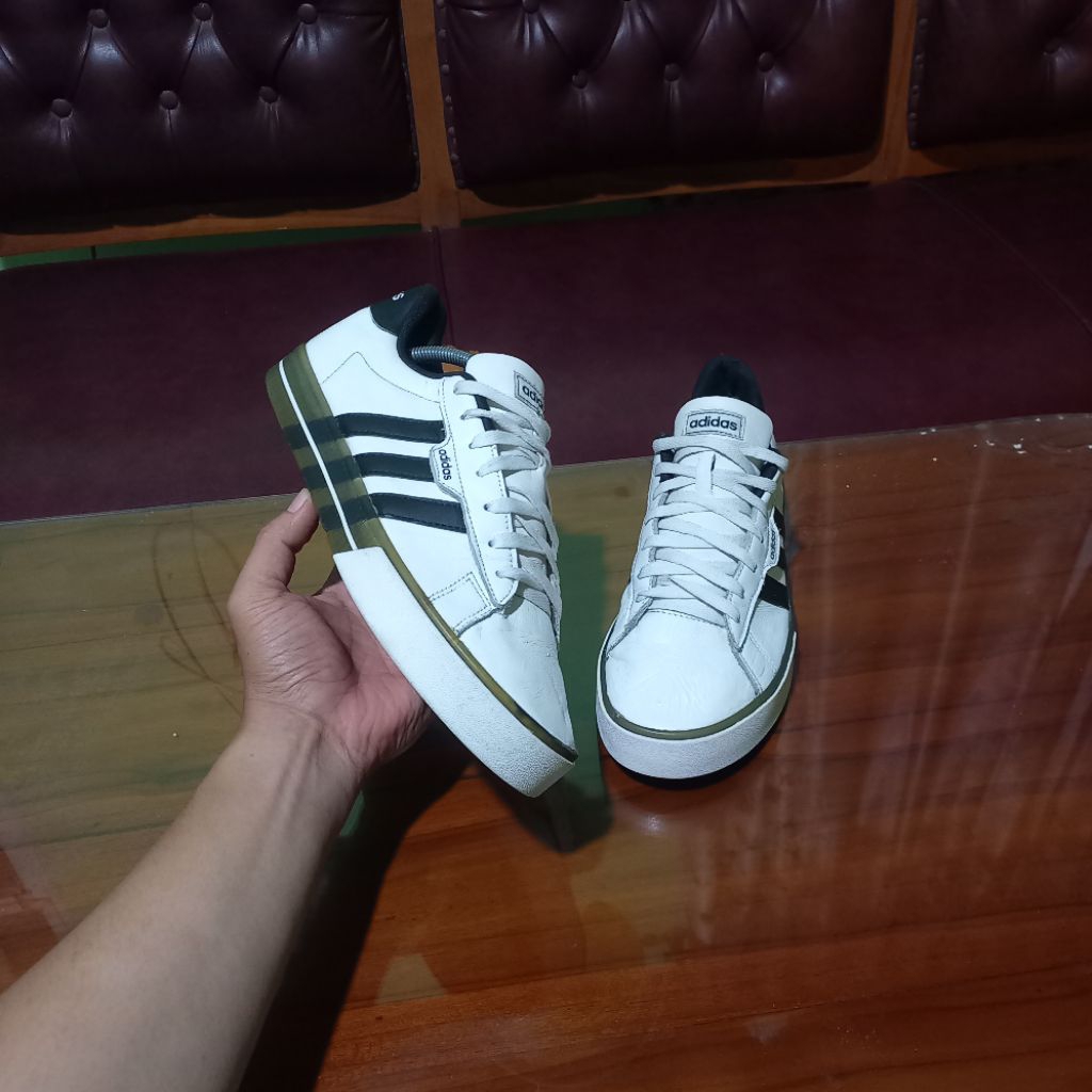 ADIDAS DAILY 3.0 LEATHER | SEPATU SECOND BRAND ORIGINAL | SEPATU SNEAKERS KASUAL PRIA WANITA