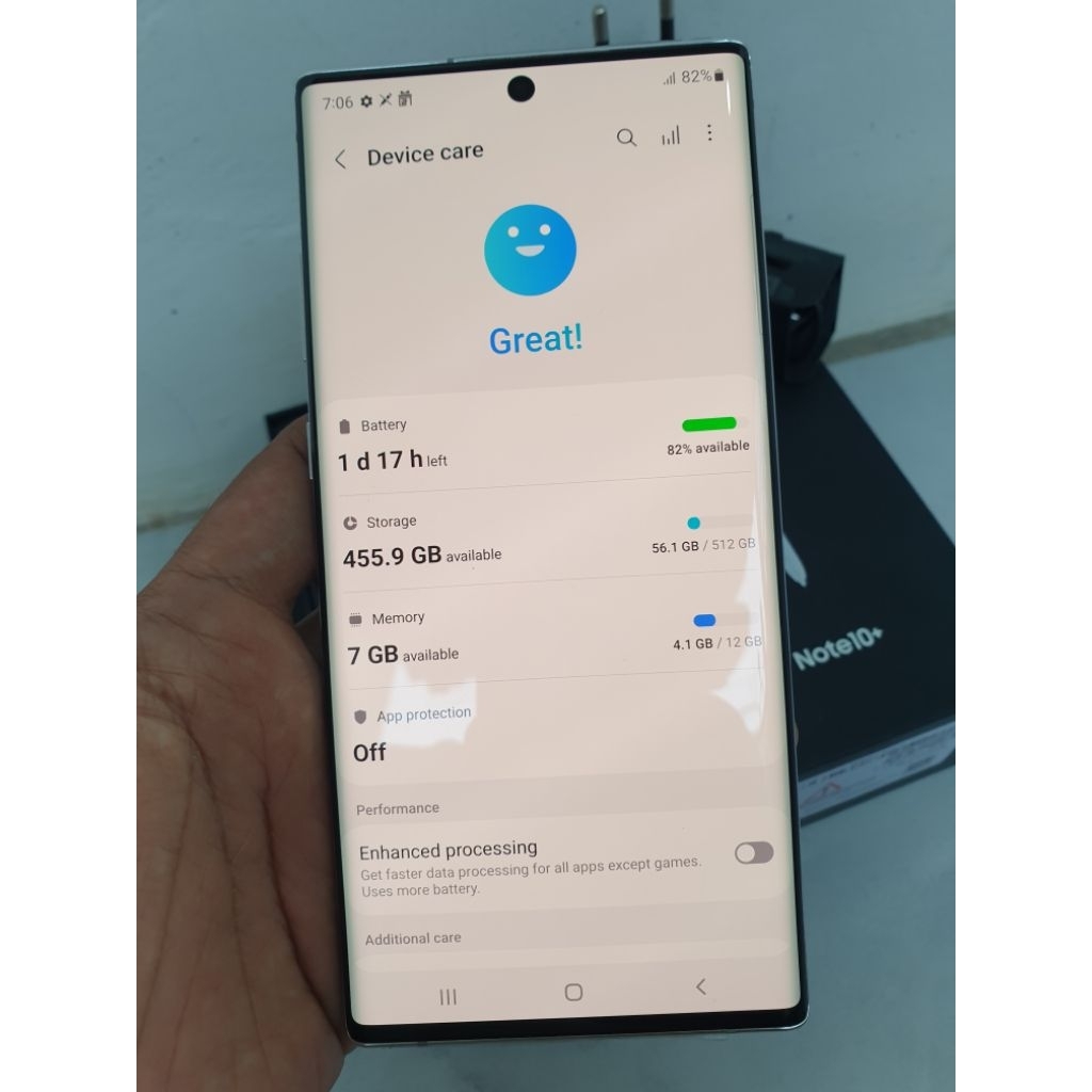 SAMSUNG NOTE 10 PLUS 12/512 SEIN //LIKE NEW NO MINUS