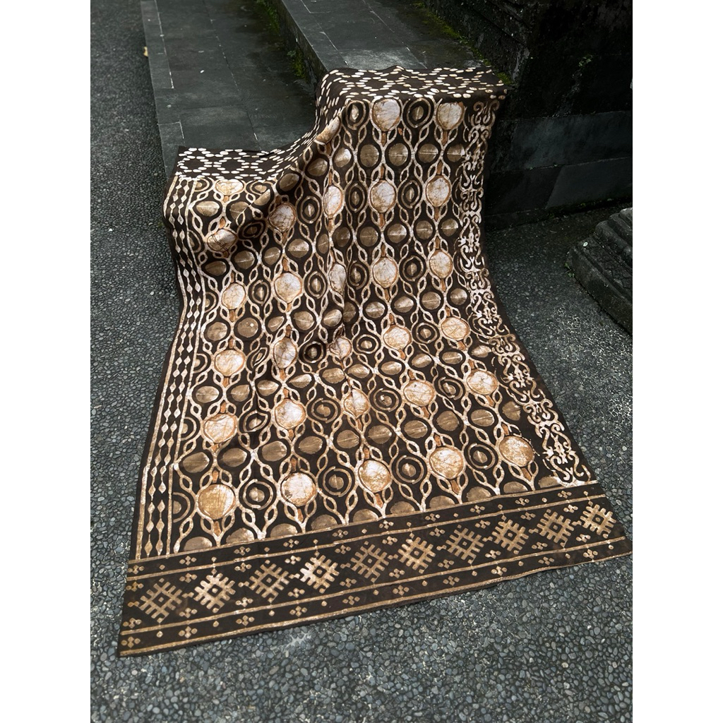 Saput Batik Semi Indigo dan udeng