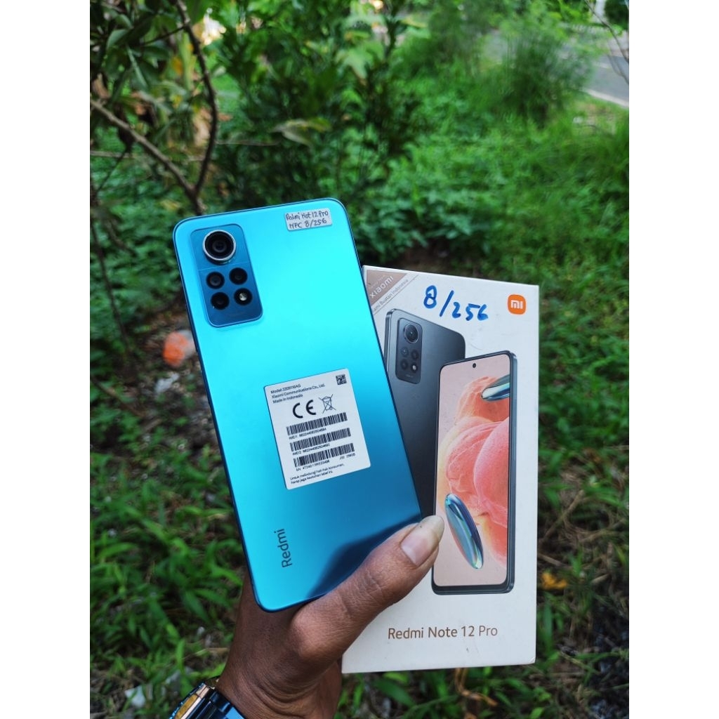 Redmi Note 12 Pro 8/256 Fullset Mulus tanpa Minus