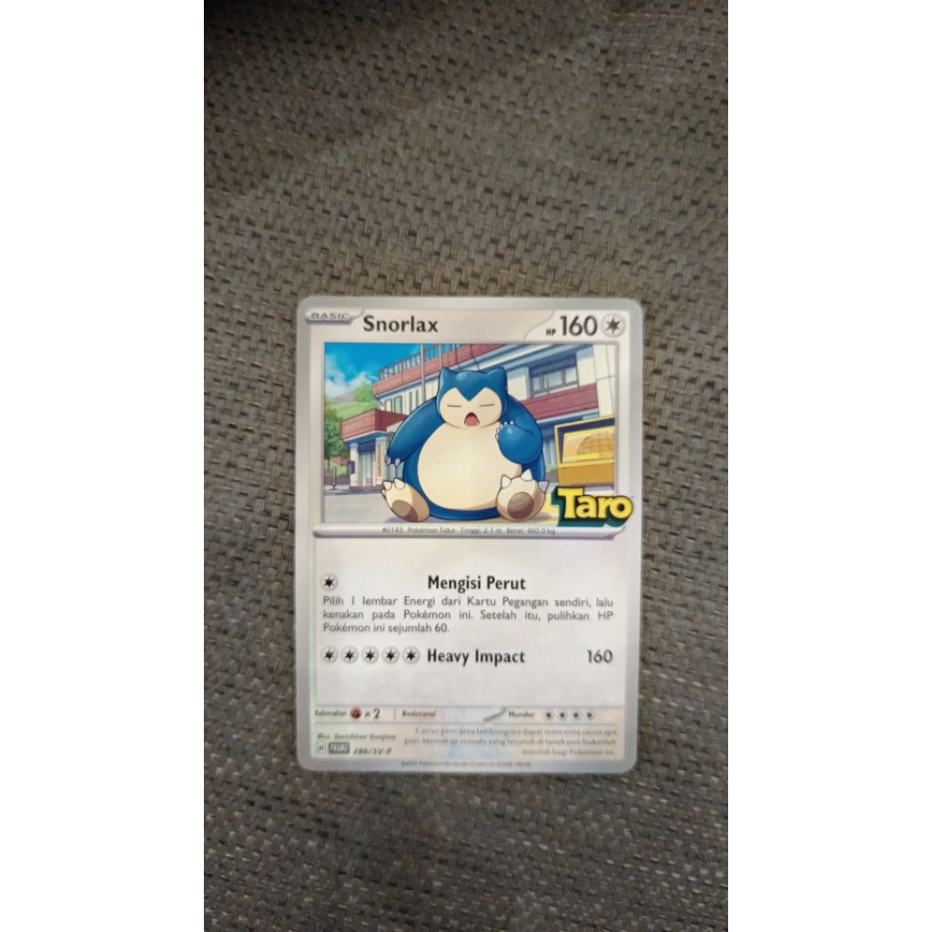 SNORLAX TARO (PROMO)