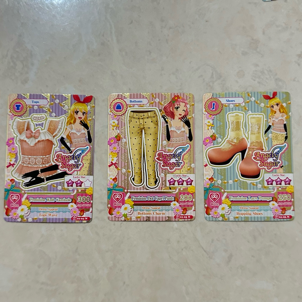 aikatsu card 100% original 1 set ANGELY SUGAR