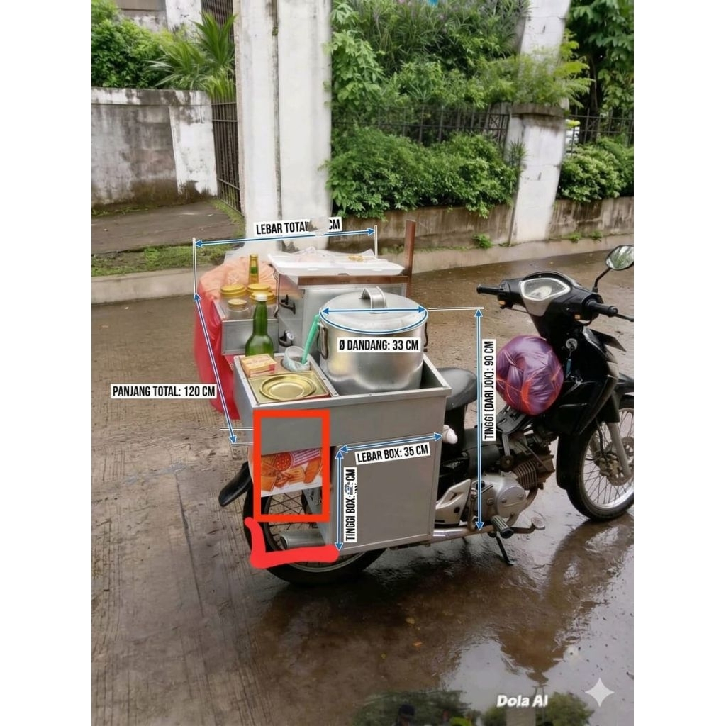gerobak motor bubur ayam