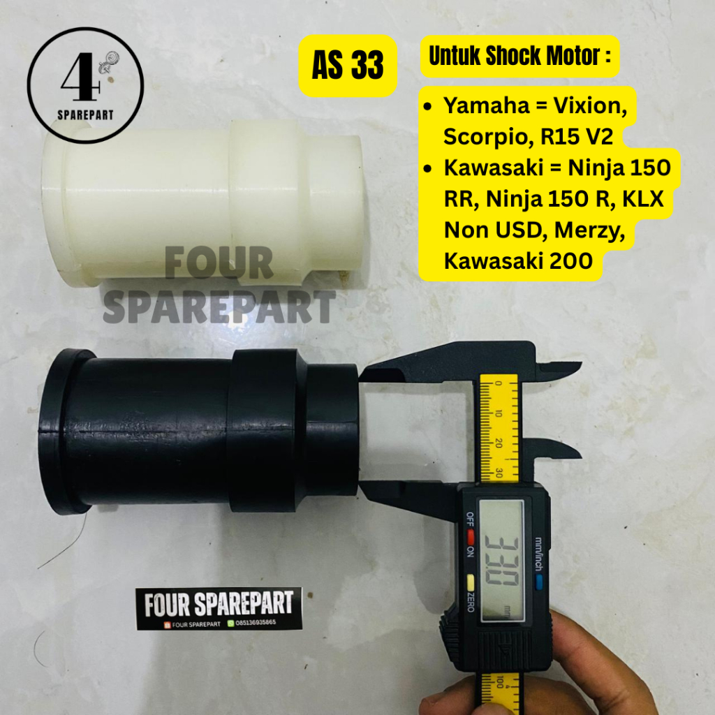 Alat Pasang Seal Sil Shock Depan As 33 mm Motor Vixion Scorpio R15 V2 Ninja 150 RR 150 R KLX Non USD