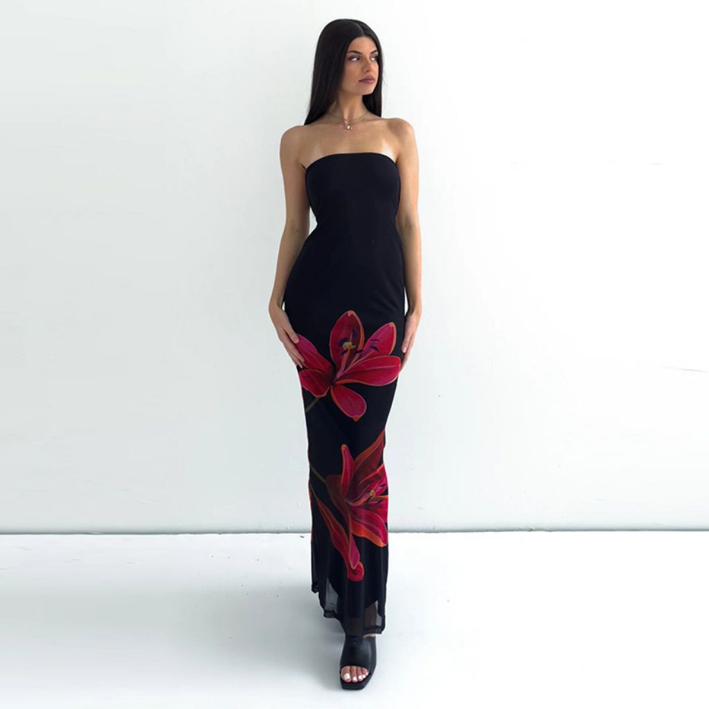 YANUN BALI ISLAND Summer Maxi Dress Stripe Backless | Maxi Dress | Dress Backless | Resort wear | Be