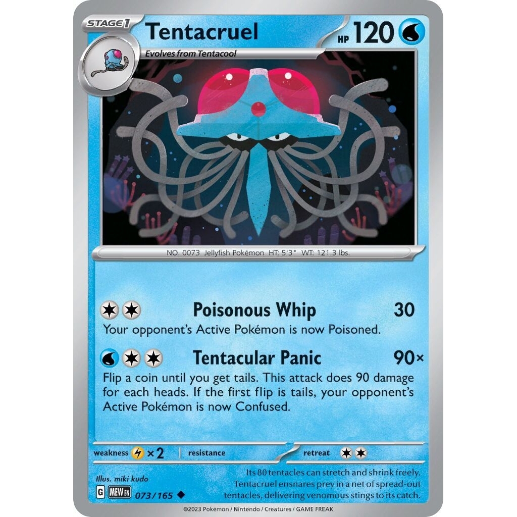 Tcg Pokemon Tentacruel Mew 151