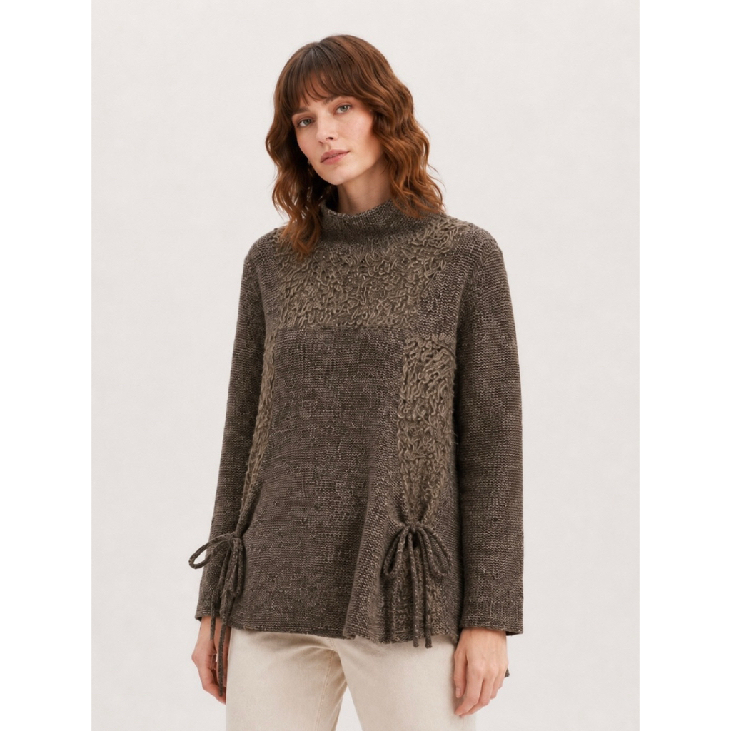 (S) Sweater Knit Cotton Hyena Massimo Dutti