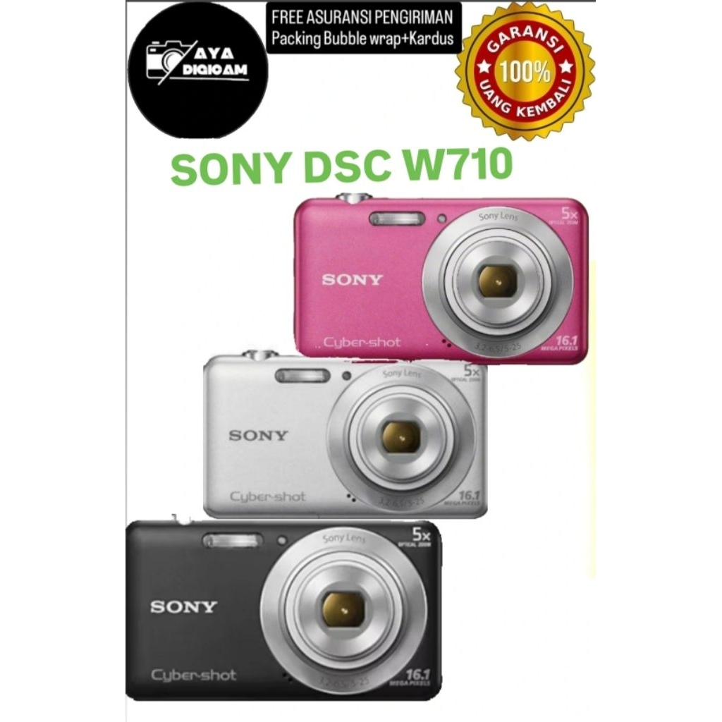 SONY W710/SONY DSCW710/SONY CIBERSHOOT DSC W710/DIGICAM/POCKET