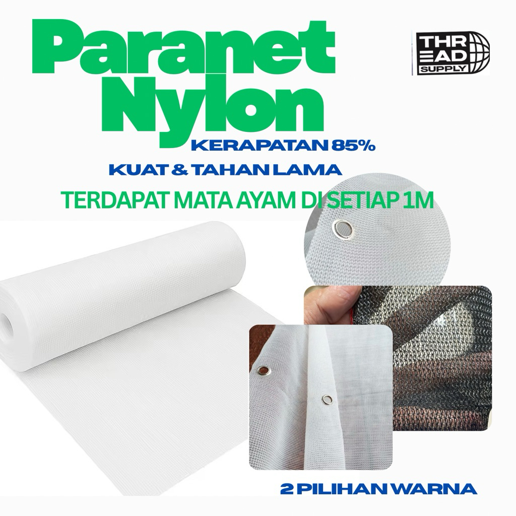 paranet nylon /85% lebar 3m