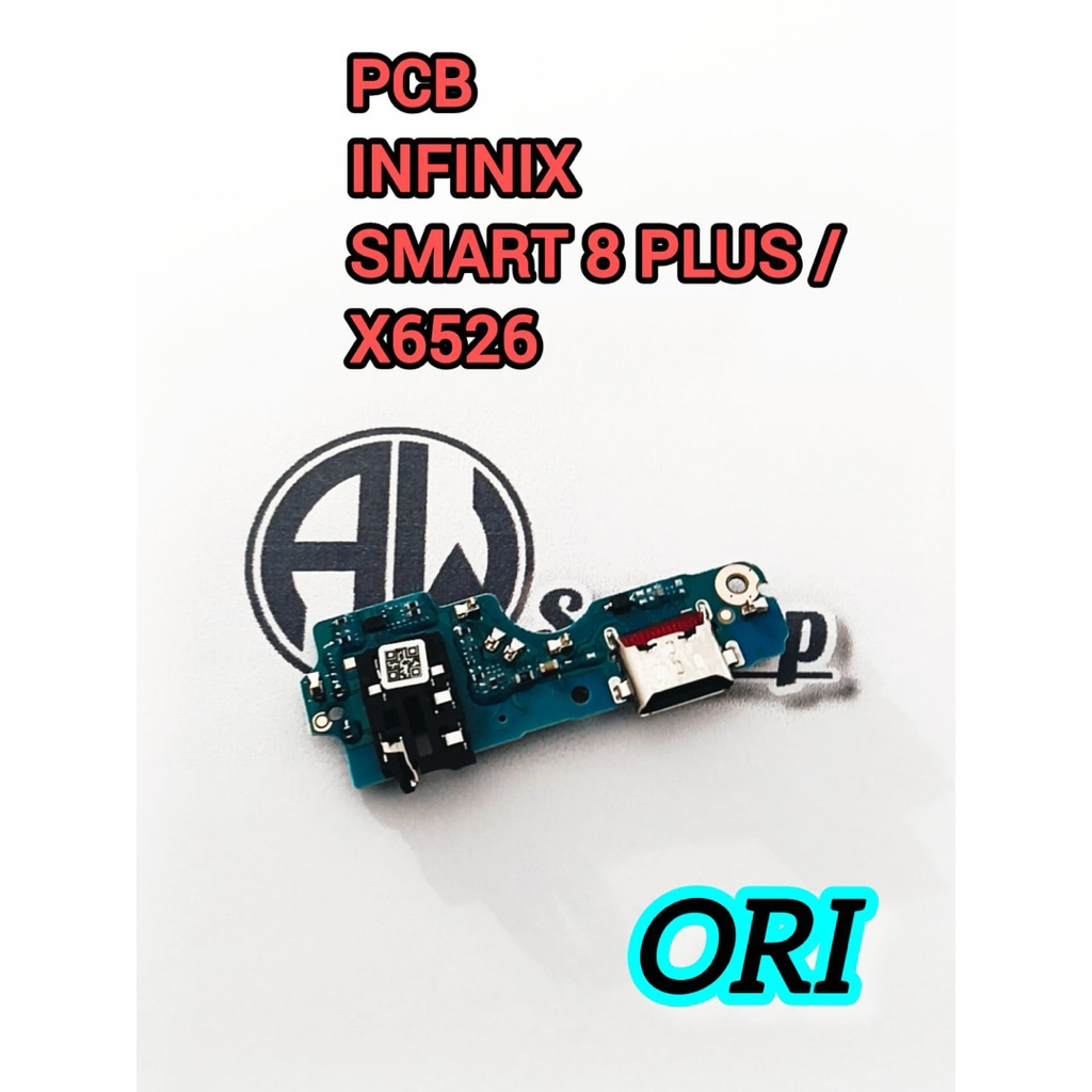 CONNECTOR CHARGER INFINIX SMART 8 PLUS X6526 ORI PAPAN KONEKTOR CAS PCB BOARD CASAN BOARD USB CON TC
