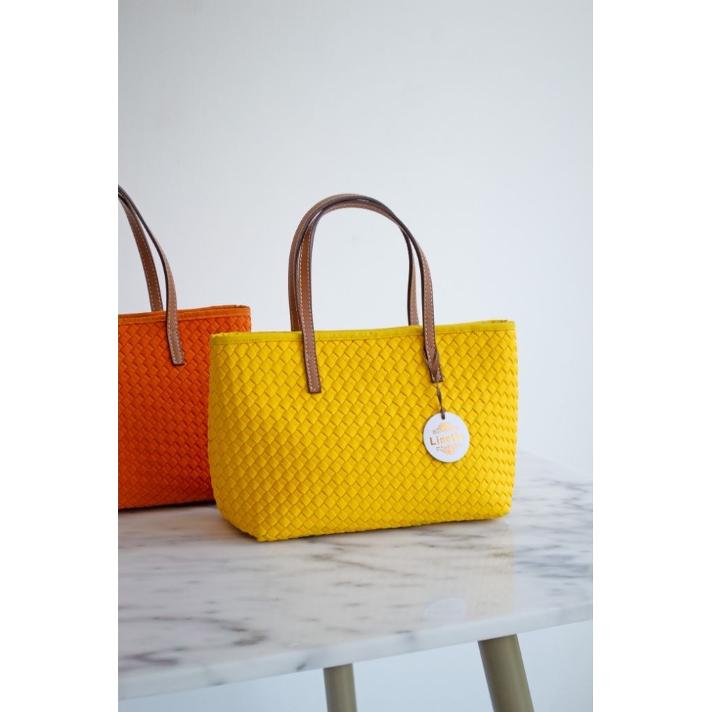 PO Linette claire / tote bag anyam/ sling bag anyam