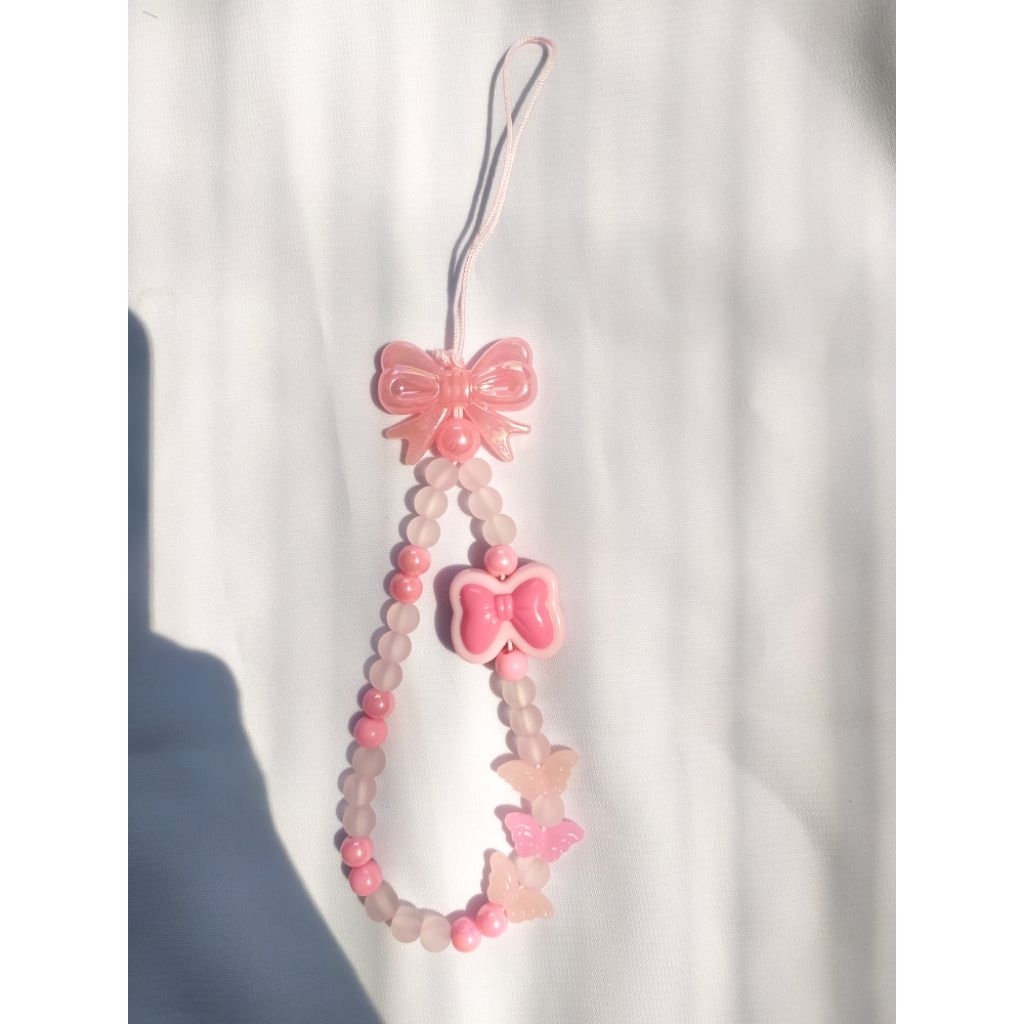 strap phone/gantungan hp aesthetic pink