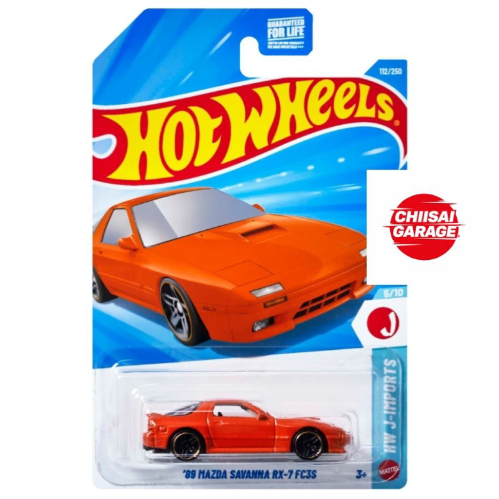 HOT WHEELS 89 MAZDA SAVANNA RX-7 RX7 FC3S FC ORANGE LOT F 2026 JDM