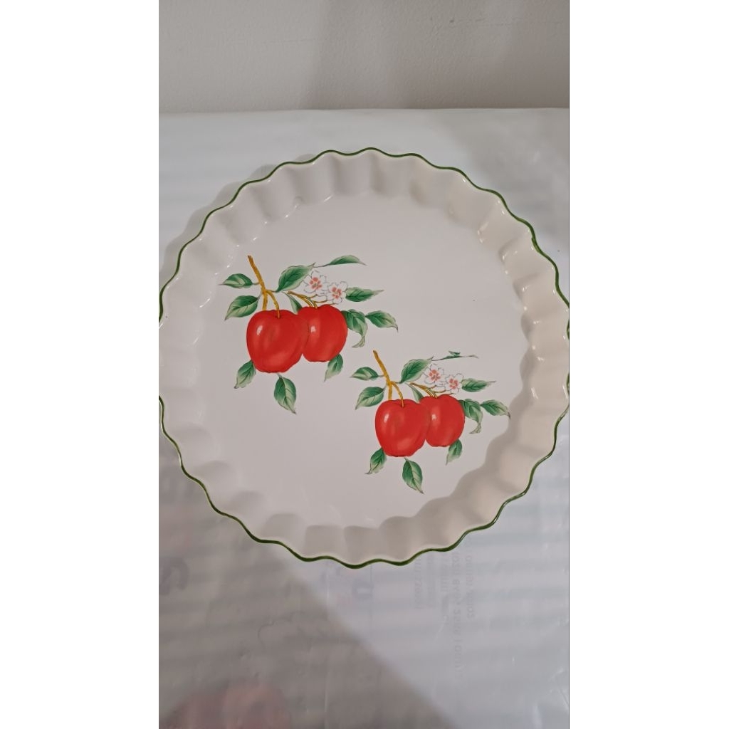 Piring Pie Pan Oven and Microwave Safe