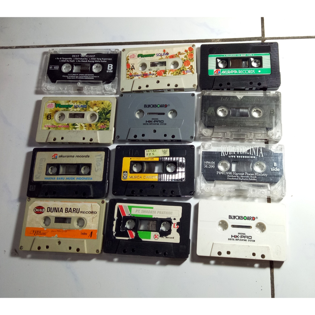 KASET INDONESIA TANPA COVER - PAKET 94 KASET