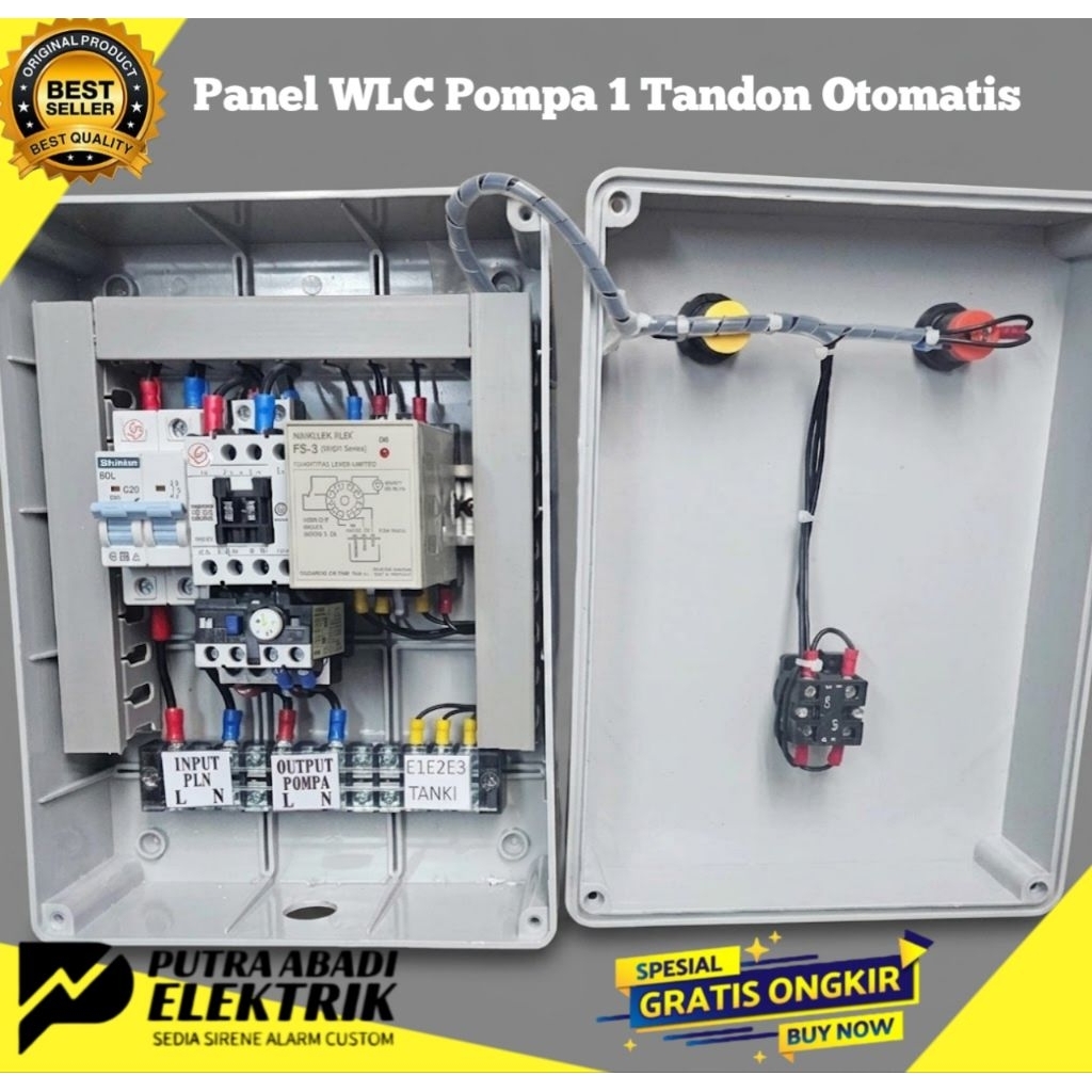 Panel WLC Pompa 1 Tandon Otomatis