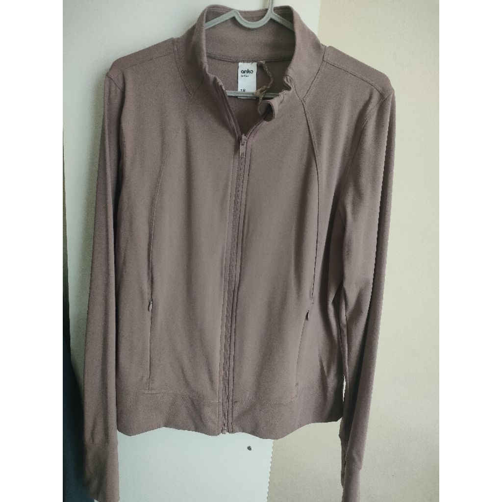 Anko Jaket Olah raga Jogging Pilates Sepedah Fit to L
