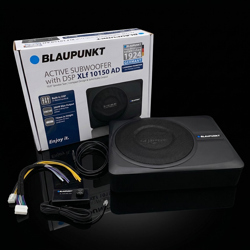 Blaupunkt XLf 10150 AD Subwoofer Aktif 10 inch  Built in DSP Processor plus Power Amplifier