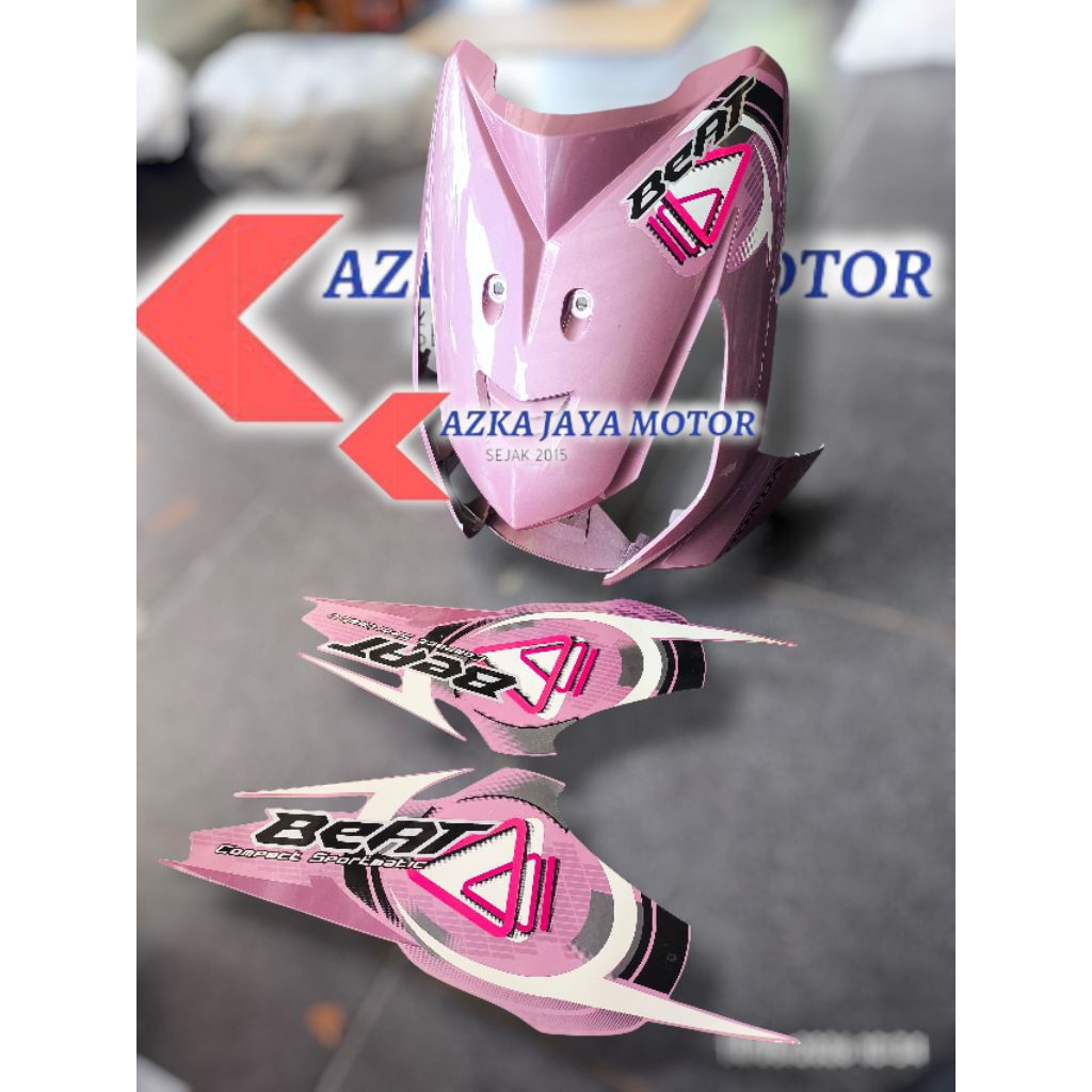 Tameng Beat karbu Pink + striping tahun 2009 - 2010 / panel beat lama karbu