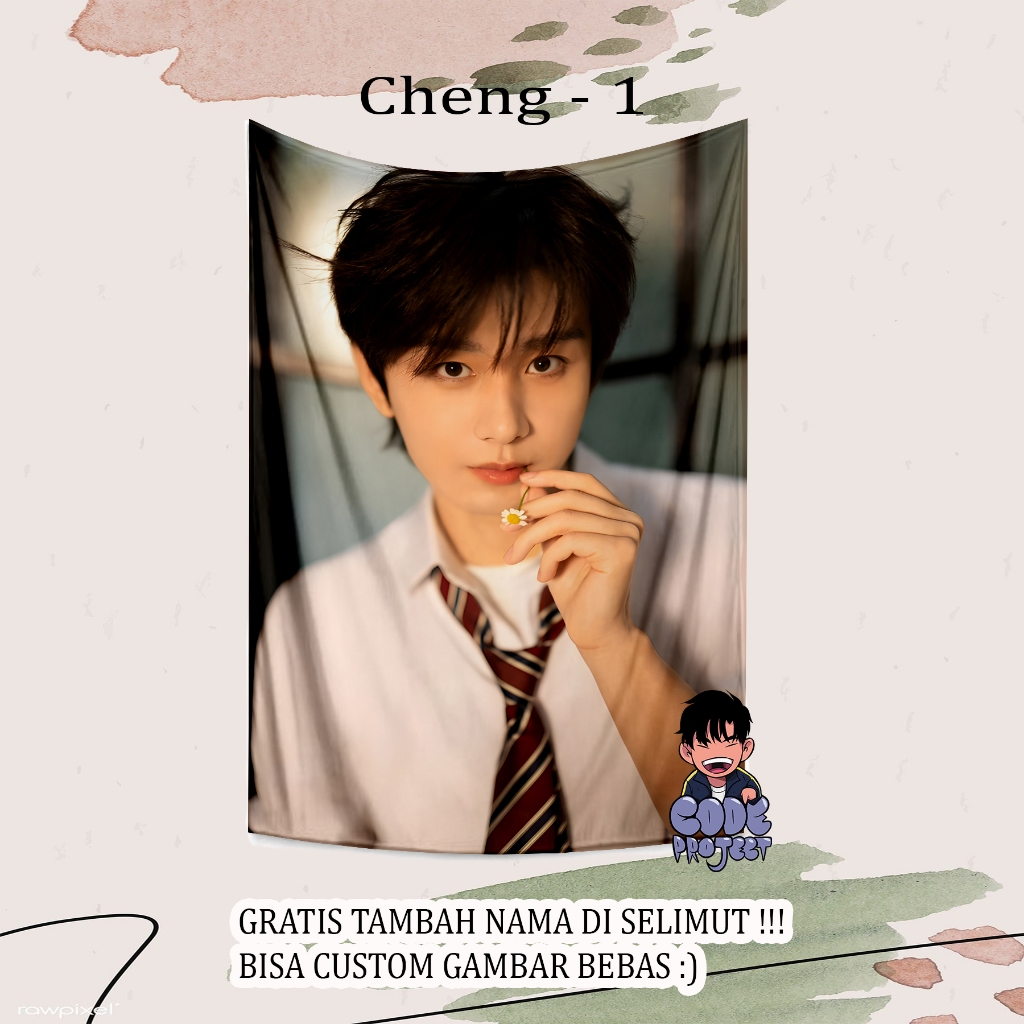SELIMUT CHENG YI - selimut aktor china cheng yi - selimut dracin - drama china - aktor china ganteng