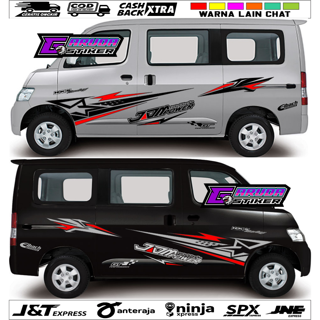 STICKER STIKER DAIHATSU GRANDMAX LUXIO CUTTING STICKER MOBIL GRANDMAX