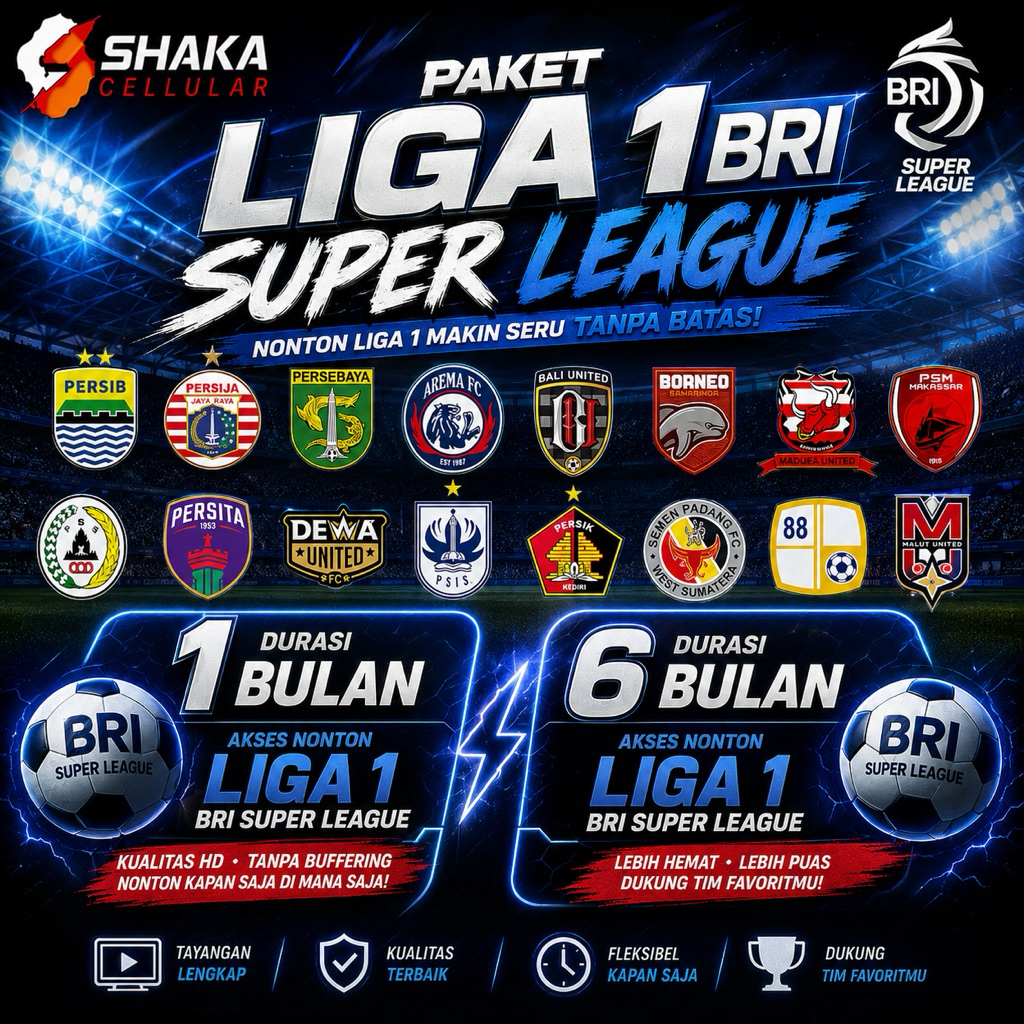 Paket Liga 1 Indonesia Nex Parabola