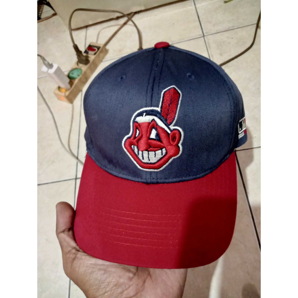Topi caps Baseball MLB Team x Outdoor caps indian's Second