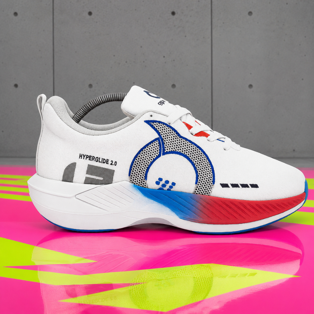 Ortuseight Hyperglide 3.0 Sepatu Lari Pria Wanita Premium Off White/Navy
