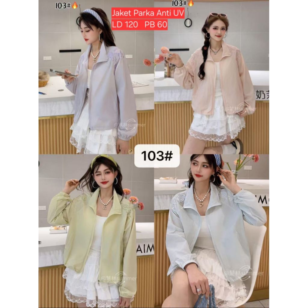 jacket anti UV jumbo NOREEN bahan parka anti UV halus premium