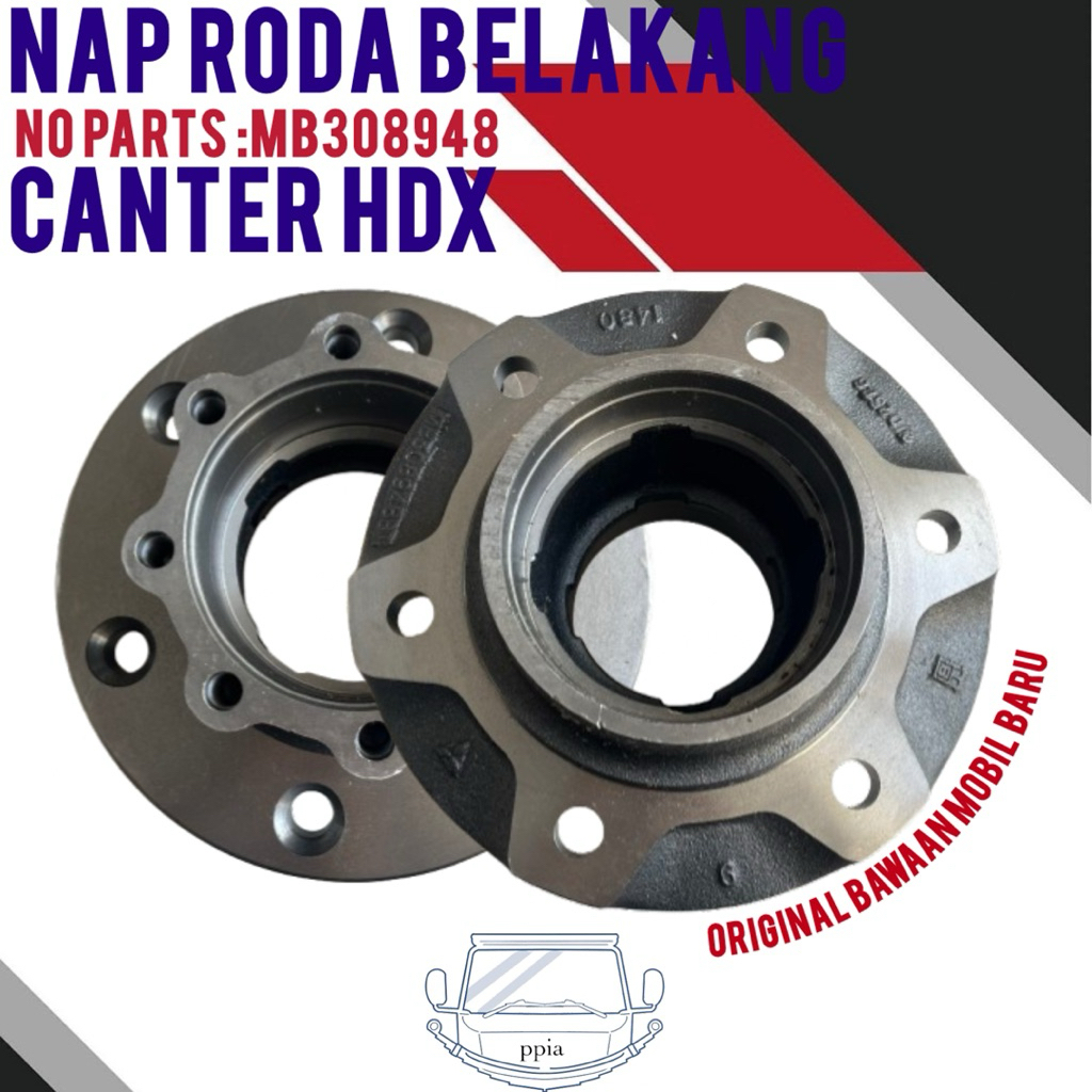 Nap Roda Belakang Canter HDX Original Bawaan Mobil  Baru MB308948 / Fuso HUB, RR WHEEL Nap Roda Bela