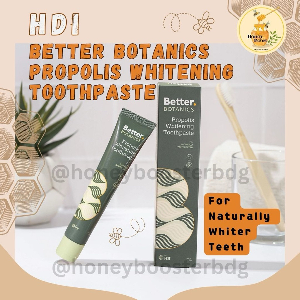 Toothpaste bee propolis botanics whitening pasta gigi hdi / pemutih gigi odol pasta gigi