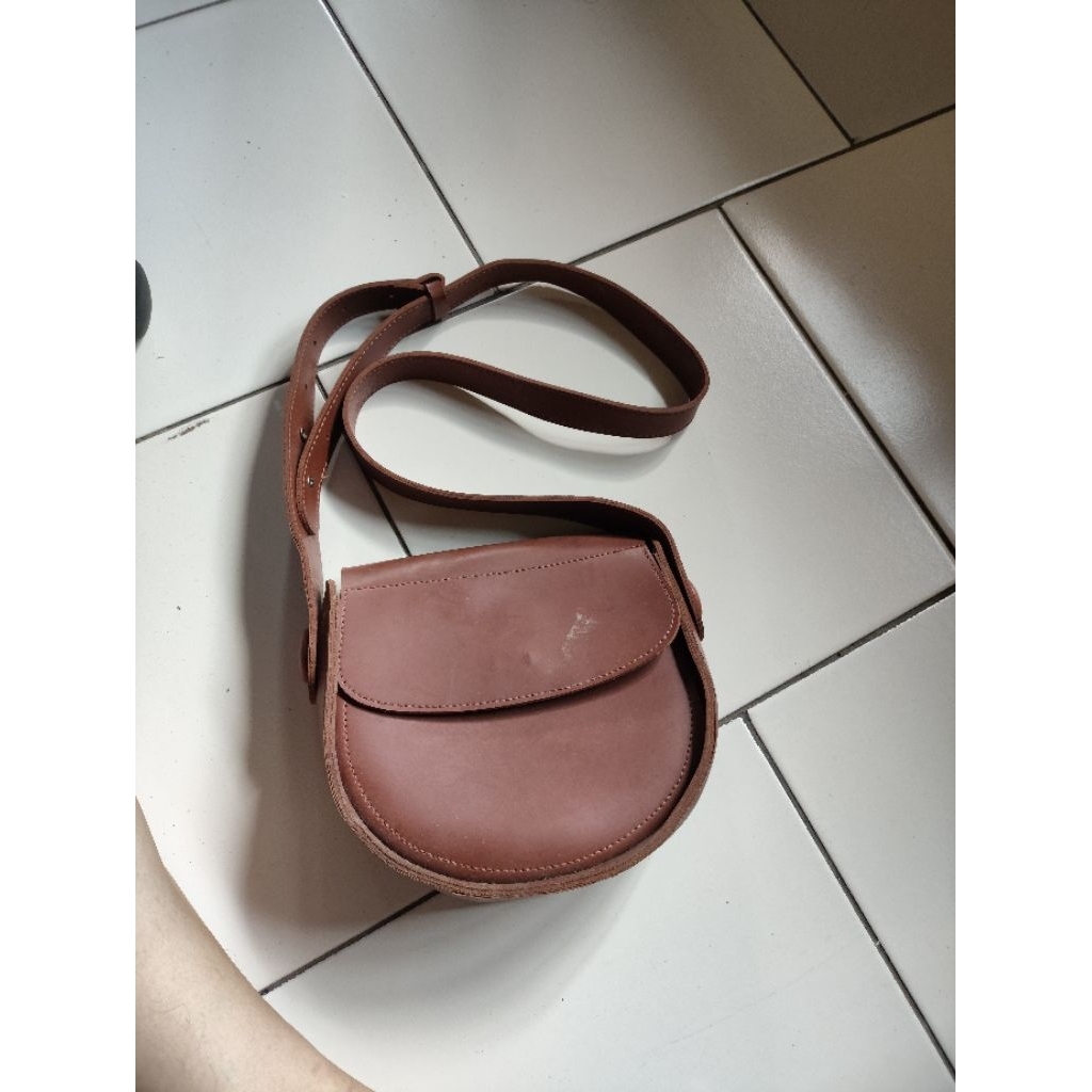 tas wanita seken bahan kulit sintesis