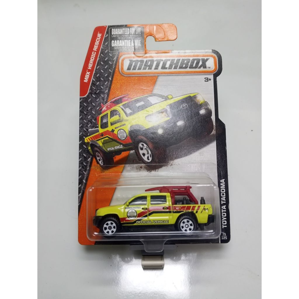 Matchbox Toyota Tacoma beach patrol