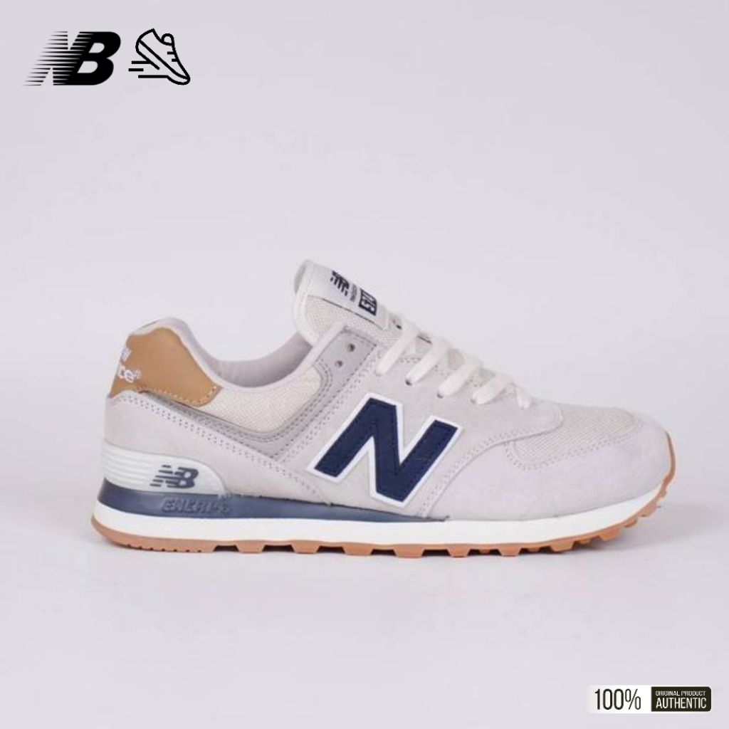 New  Balance 574 Beige Navy Original