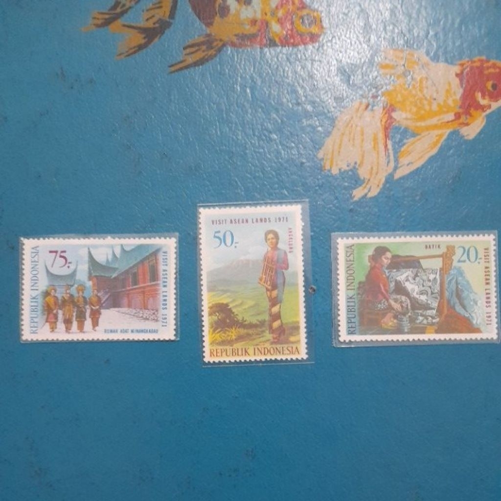 Set Lengkap Prangko Mint Visit Asean Land 1971