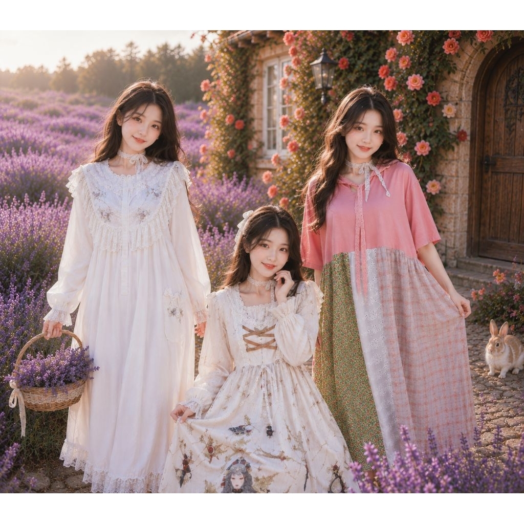 Re-Stock 15 MEI — Vintage Beauty Unique Gown Fairy Dress Korean Noni Belanda Suzana Victorian Morike