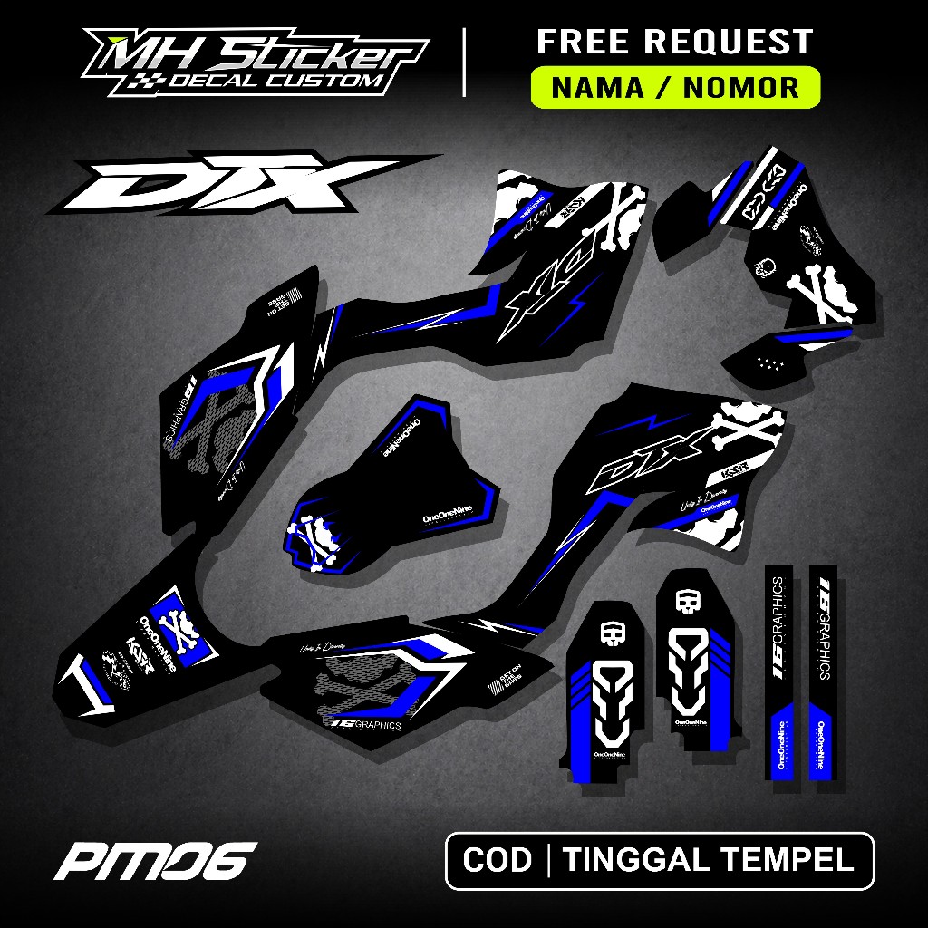 Decal Dtracker 150 - Stiker Decal DTX Fullbody - Decal DTX CUSTOM