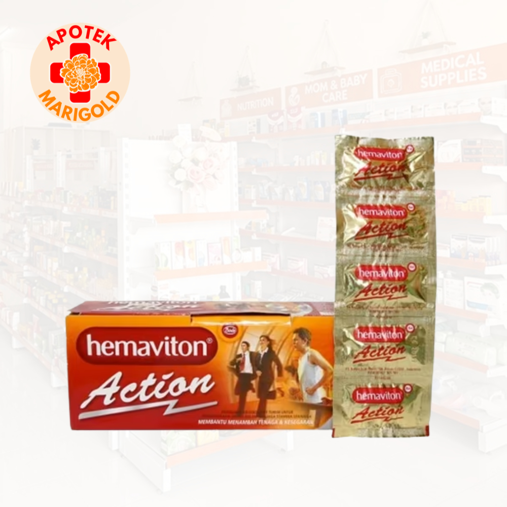 Hemaviton Action Suplemen Energi Dan Stamina Dengan Ginseng Dan Kreatin