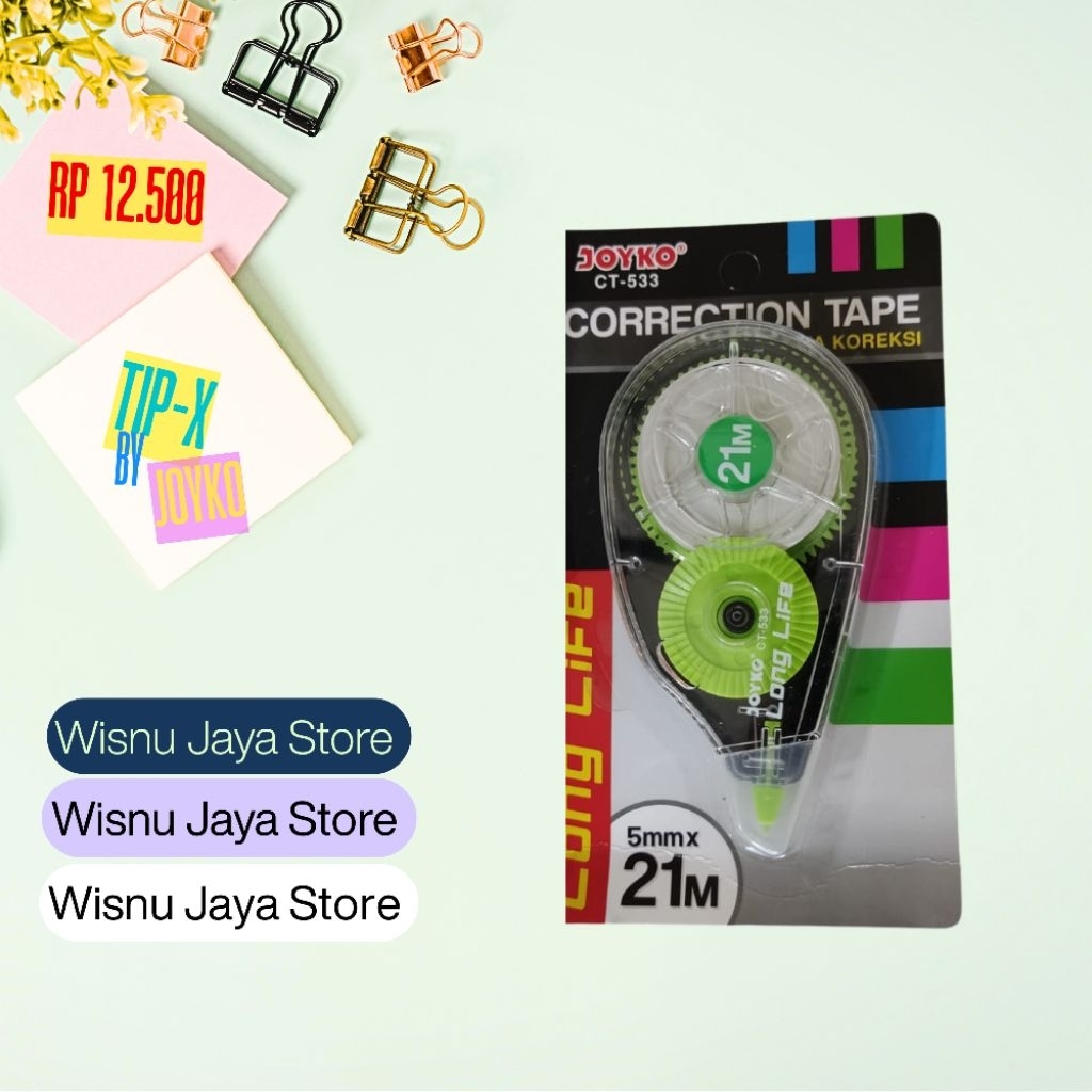 STIPO KERTAS / CORRECTION TAPE / STIPO JOYKO 21m