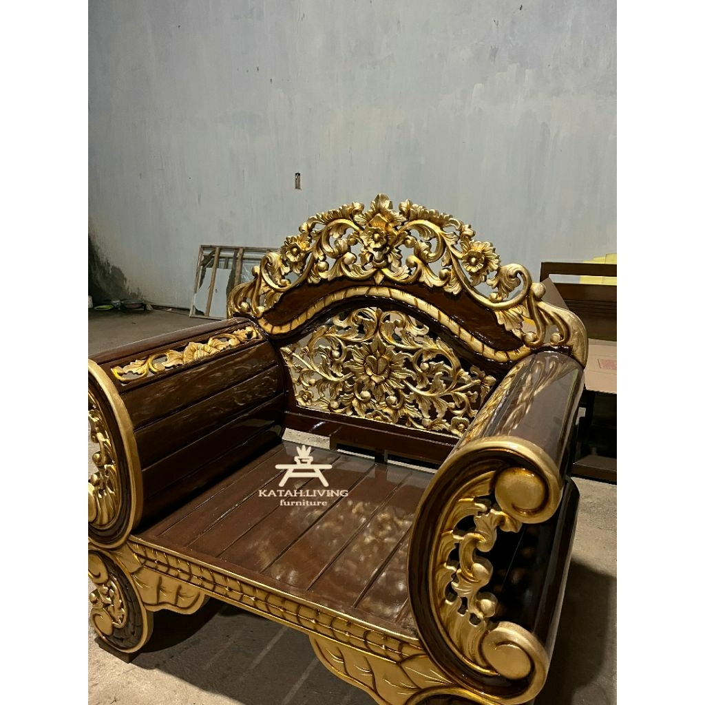 kursi tamu arjuna jumbo formasi 3211 jati minimalis