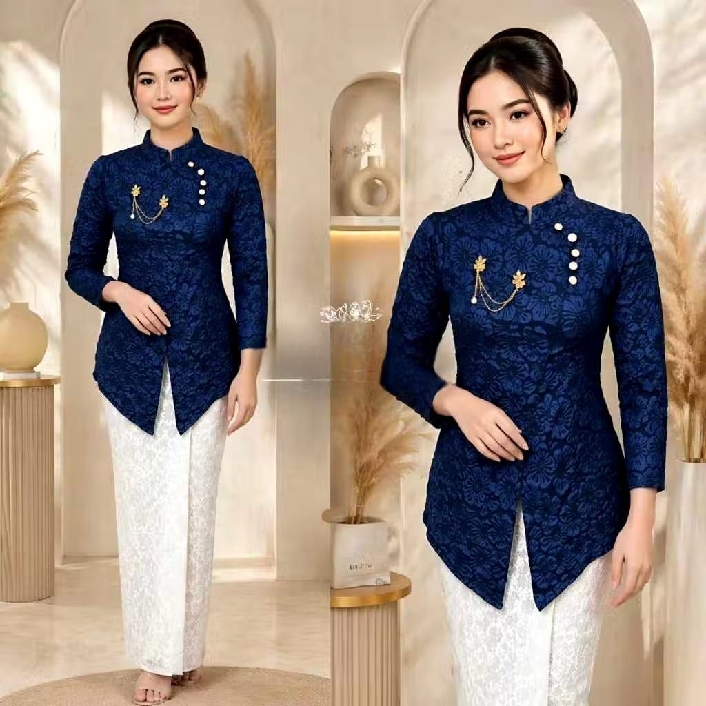 Best Seller Kebaya Janggan Yasmine( Free Bross )-Kebaya Mewah-Kebaya Modern-Kebaya Kondangan Pesta