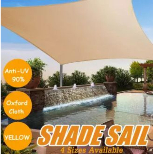 AL Sun Shade Sail Canopy Warna Krem