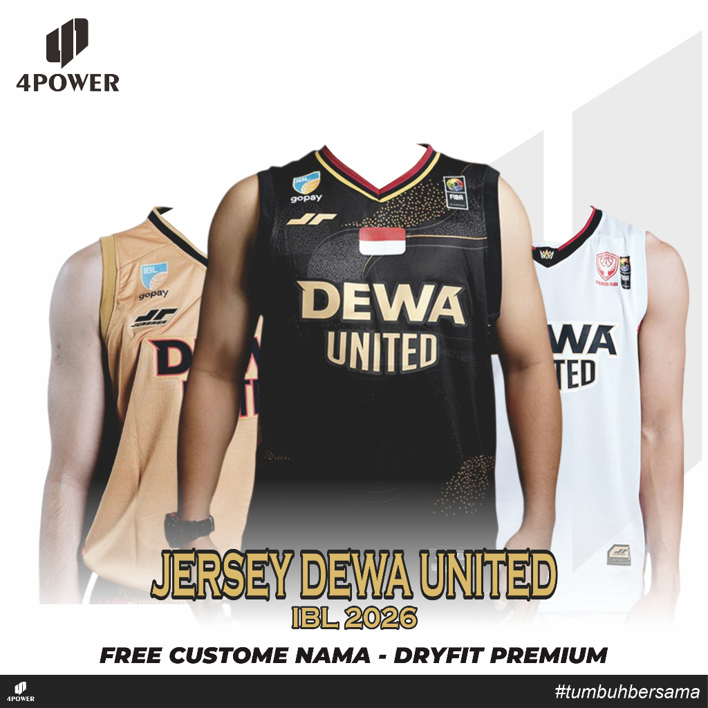JERSEY BASKET IBL DEWA UNITED 2026 NEW TERBARU - BAJU KAOS DEWA UNITED 2026