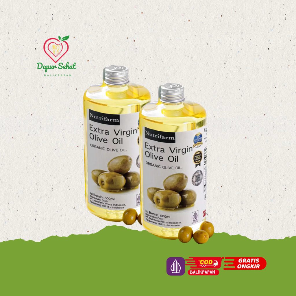 Extra Virgin Olive Oil Nutrifarm ASLI / COD Balikpapan Minyak zaitun Murni / Minyak Zaitun ASLI / Vi