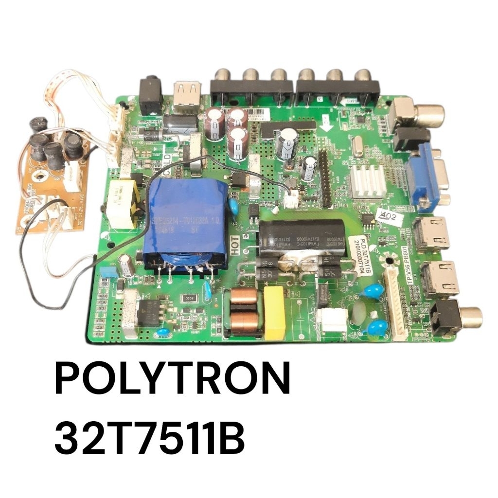 MB TV LED POLYTRON 33T7511B MAINBOARD MESIN TV LED POLYTRON
