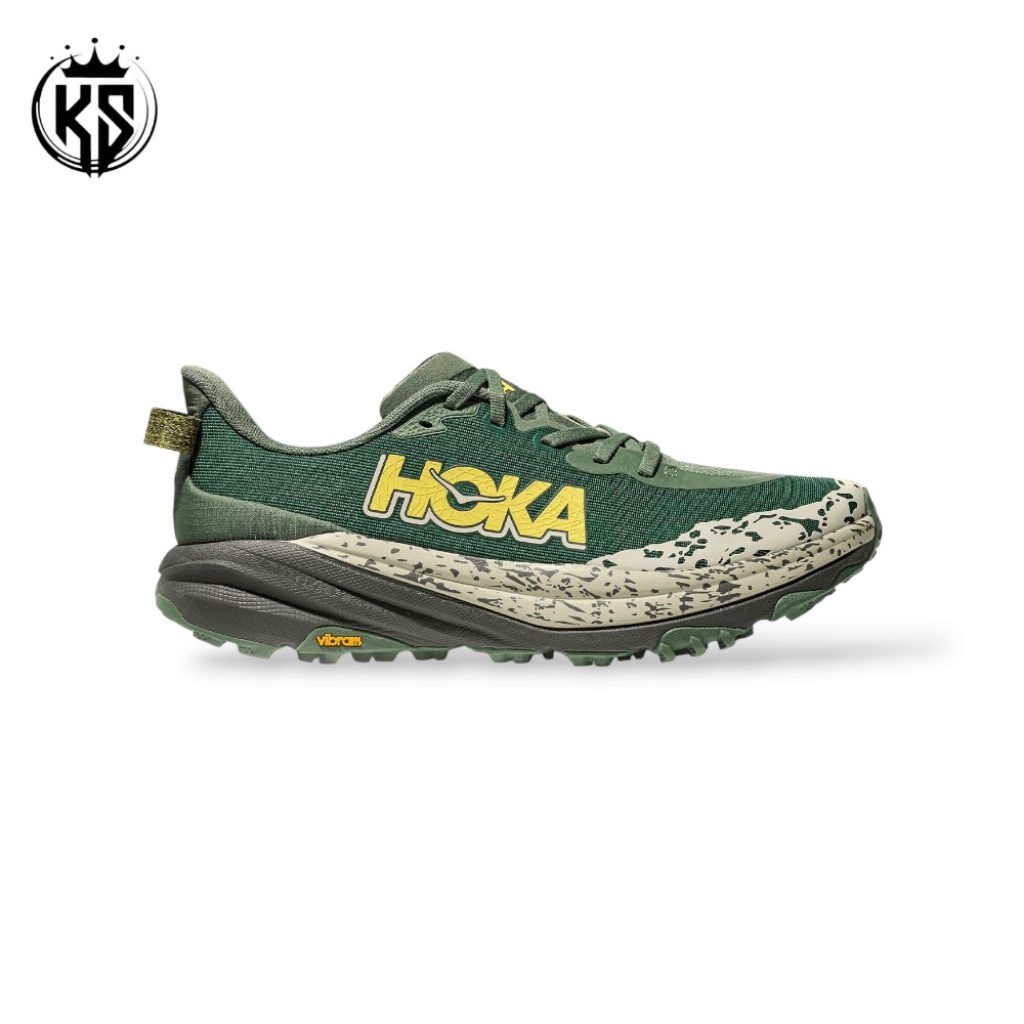 HOKA Speedgoat 6 Men's Fern Asphalt Grey ( WIDE )