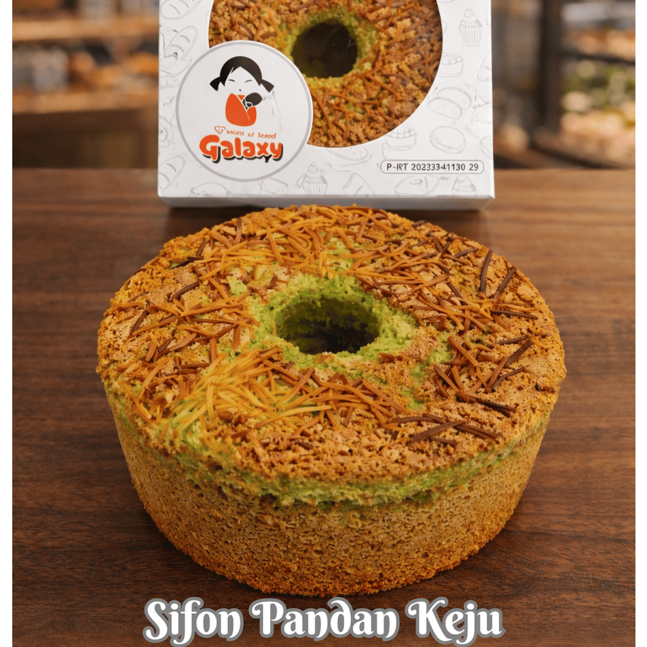 Roti Sifon Pandan Keju | Chiffon | Bolu Rasa Pandan Keju